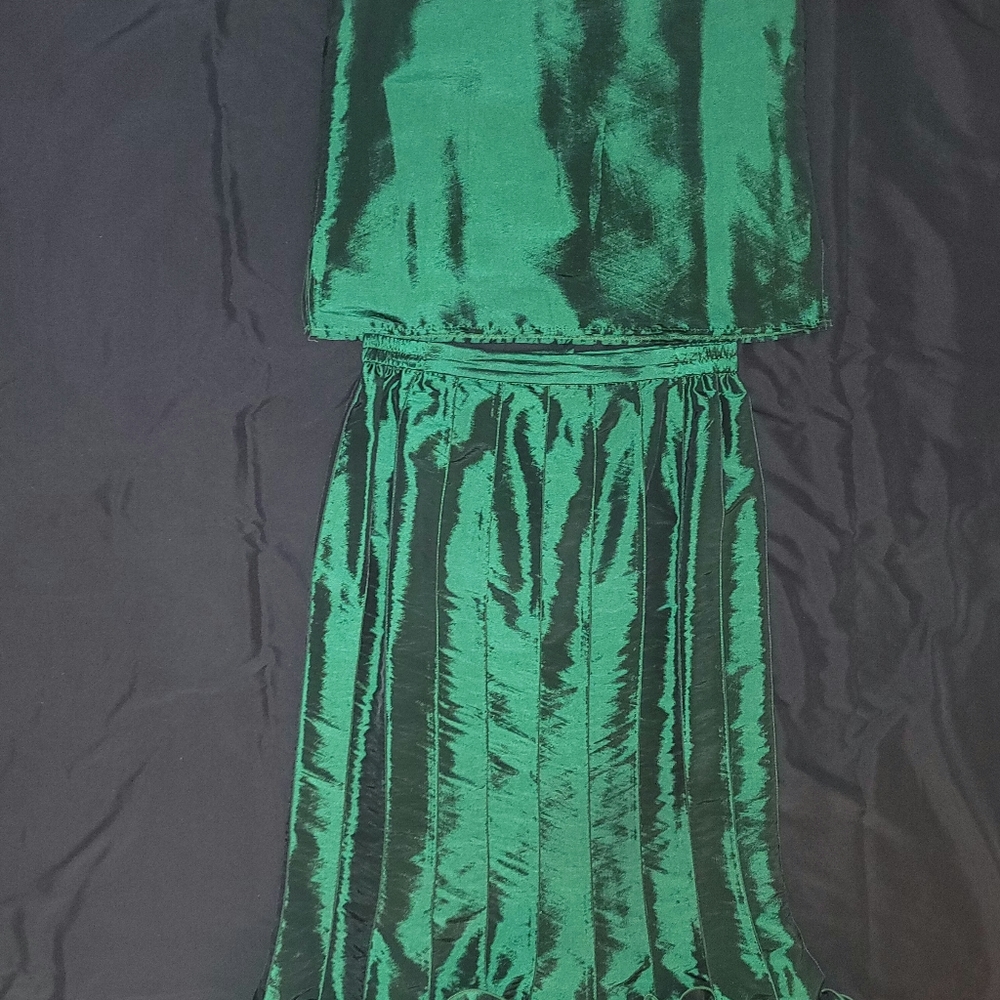 Susanna Emerald Green 3-piece skirt set.